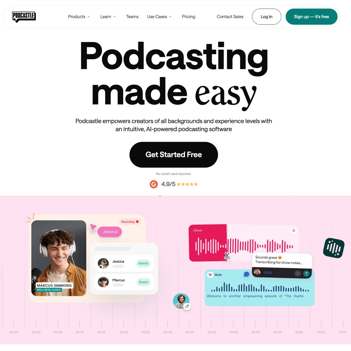 Podcastle Review Features AI Podcasting Tool AhaAI tools