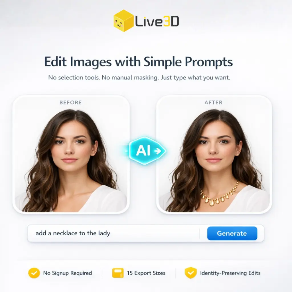 Live3D AI Image Editor